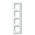 Busch-Jaeger Future Linear afdekraam 4-voudig - studiowit glans - 1724-184K
