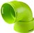 Ubbink AE48C bocht 90° - 0188174