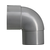 Pipelife PVC bocht 90° Ø80mm - mof/spie - 1196900460
