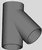 Ubbink Aerfoam Ø150mm T-stuk 45° - 0188244