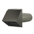 Geveldoorvoer WTW Ø150mm zwart - inclusief buis - 35016001