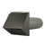 Geveldoorvoer WTW Ø150mm zwart - inclusief buis - 35016001