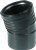 Wavin PVC Bocht 15° Ø90mm - Mof/Spie - 3801109001