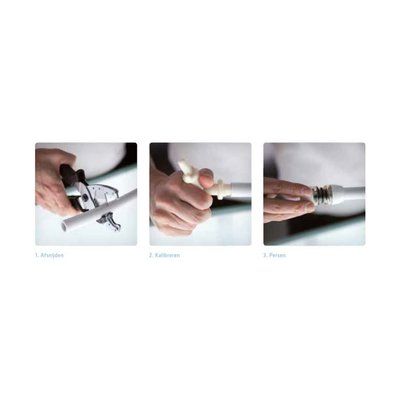 Uponor koppeling Ø16x15mm RTM - messing - 1048603