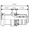 Uponor overgang Ø16x15CU - M-profiel - 1090682 foto