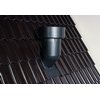 Ubbink Ventus Ø150/160 dakdoorvoer 15/55° voor schuin dak - zwart - 0169885 foto