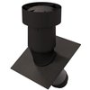 Ubbink Ventus Ø150/160 dakdoorvoer 15/55° voor schuin dak - zwart - 0169885 foto