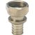 Rehau LX+G rechte koppeling met wartel messing 32mm x 1
