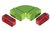 Ubbink AE55 horizontale bocht 90º set - 0188576