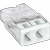 Wago lasklem 2-voudig - transparant - doos 100 stuks - 2273-202