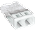 Wago lasklem 2-voudig - transparant - doos 100 stuks - 2273-202