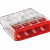 Wago lasklem 4-voudig - transparant - doos 100 stuks - 2273-204