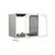 Brink verlengset RVS 200mm voor muurdikte 300-350mm - 452053