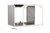 Brink verlengset RVS 100mm voor muurdikte 400-450mm - 452051