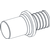 Rehau SX Ø32-28mm persovergang - messing - 11377021001