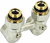 Rehau H-onderblok 1/2 buitendraad - 3/4 haaks - 12407371001 
