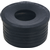 Rubber nippel 40x30mm - zwart