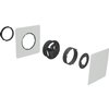 Ubbink ventilatieventiel Haelix Quadro vierkant - Ø125mm - toevoer/afvoer - 0188061 foto