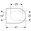 Geberit closetzitting 300 Basic - duroplast - wit - S8H51107000G foto