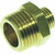 VSH verloopnippel 3/4x1/2'' messing - 0453552