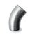 Rheinzink bocht - Ø80mm - 40° - verjongd spie-eind - 1635000415