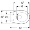 Geberit E-con wandcloset - rimfree - wit - 501.760.00.1 foto