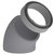 Burgerhout EPS Ø160mm bocht - 45º - 400480562