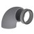 Burgerhout EPS Ø160mm bocht - 90º - 400480563