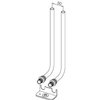 Rehau aansluitbocht set - Ø16mm - lengte 250mm - 2x Cu15 bocht + fixeerplaat - 12664121001 foto