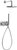 Blue Label Inbouw Douche - chroom - FK-003-H-CP