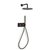 Blue Label Inbouw Douche - gun metal - FK-003-H-GM
