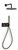 Blue Label Inbouw Douche - gun metal - FK-003-H-GM