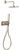 Blue Label Inbouw Douche - geborsteld goud - FK-003-H-BB