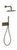 Blue Label Inbouw Douche - geborsteld nikkel - FK-003-H-BN