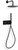 Blue Label Inbouw Douche - mat zwart - FK-003-H-MB