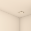 Ubbink ventilatieventiel Haelix Quadro vierkant - Ø125mm - toevoer/afvoer - 0188061 foto