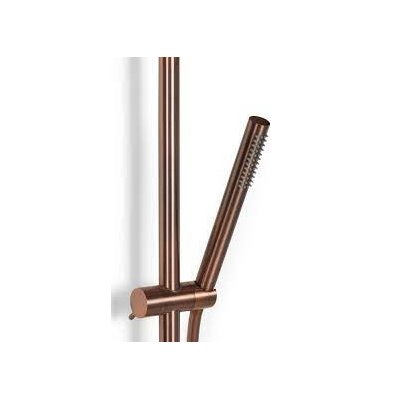 Opbouw douche geborsteld koper