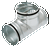 Air Spiralo Ø180x150x180mm T-stuk rond luchtkanaal - RT9.018.015K