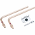 Rehau aansluitbocht set - Ø16mm - lengte 250mm - 2x Cu15 bocht + fixeerplaat - 12664121001