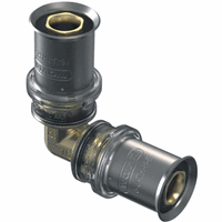 Ø16mm Wavin messing knie