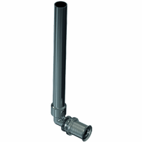 Ø16mm Wavin messing overgangskoppeling 