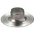 Ubbink plakplaat Ø130mm - hoogte 120mm - aluminium - 0146139