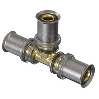 Ø25mm Wavin messing T-stuk