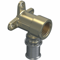 Ø25mm Wavin messing muurplaten