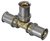 Wavin T-stuk Ø20x20x20mm - messing - 4502220000