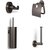 Blue Label Vida toiletset - gun metal - FK-8001-GM