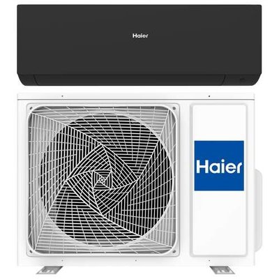 Haier Expert airco set 2.5kW - mat zwart - R32 - voor ruimtes tot 65m3