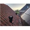 Ubbink Ventus Ø150/160 dakdoorvoer 15/55° voor schuin dak - zwart - 0169885 foto