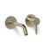 Blue Label wastafelkraan wand - geborsteld goud - FK-0322-BB