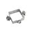 Rheinzink pijpbeugel vierkant 80mm - zink - 2840001302